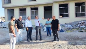 Müdür Din, Doğubayazıt'lı İş İnsanları Abdulbari Goozal ve Fevzihan Aras'ın yapımını üstlendiği 220 kişi kapasiteli kız öğrenci yurdunda incelemelerde bulundu.