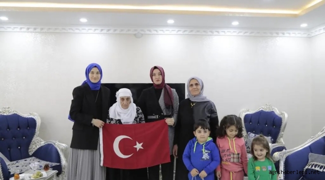 BAYAN KOÇ VE EKNCİ, ŞEHİT AİLELERİNİ EVLERİNDE ZİYARET ETTİ.