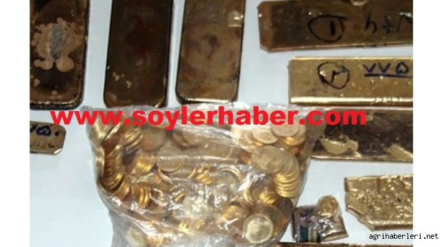 GÜRBULAK GÜMRÜK KAPISI'NDA 1 KİLO 152 GRAM KÜLÇE ALTIN ELE GEÇİRİLDİ