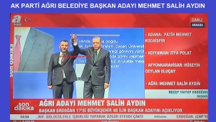 AK PARTİ AĞRI BELEDİYE BAŞKAN ADAYI MEHMET SALİH AYDIN OLDU.