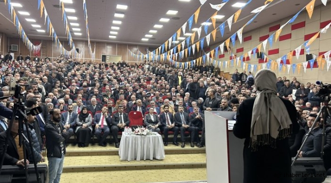  AK PARTİ AĞRI'DA SALONLARA SIĞMADI.