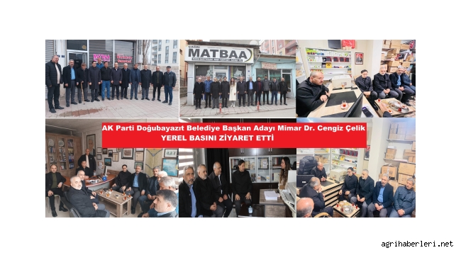  AK Parti Belediye Başkan Adayı Çelik, Yerel Basını Ziyaret Etti