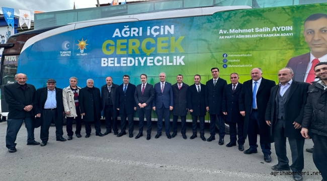  AK PARTİ ELEŞKİRT SEÇİM BÜROSUNUN AÇILIŞINDA GÖVDE GÖSTERİSİ YAPTI
