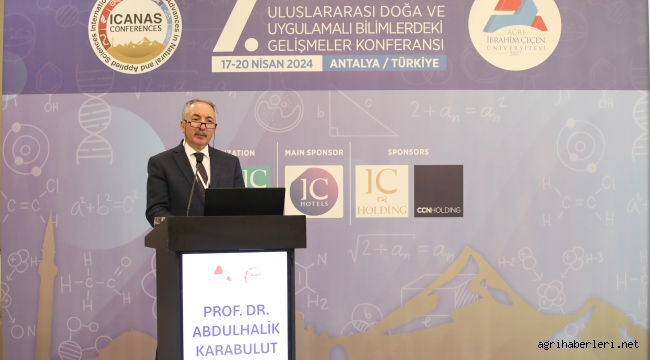 AİÇÜ'de 7. Uluslararası Doğa ve Uygulamalı Bilimlerdeki Gelişmeler Konferansı (ICANAS 2024) Başladı