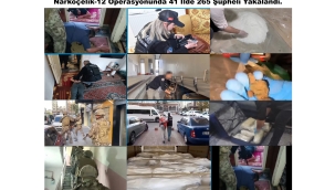 Ali Yerlikaya, Narkoçelik-12 Operasyonlarında 41 İlde 265 Şüpheli Yakalandı.