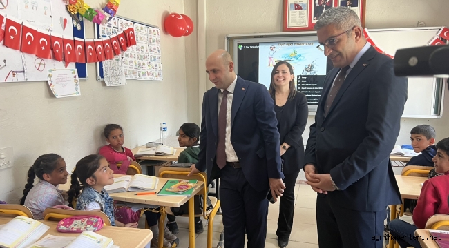 KAYMAKAM EKİNCİ, KÖY OKULUNU ZİYARET ETTİ.