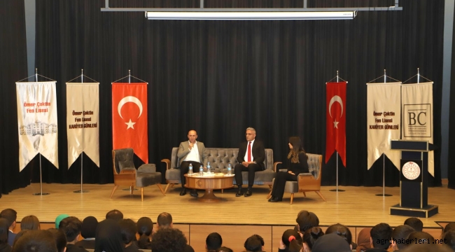 KAYMAKAM EKİNCİ, ÖMER ÇOKTİN FEN LİSESİ KARİYER GÜNÜN'DE ÖĞRENCİLER İLE BİR ARAYA GELDİ