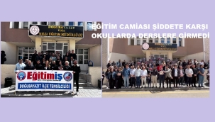 Öğretmenler Doğubayazıt'ta Şiddete Karşı Derslere Girmedi