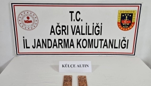 Doğubayazıt'ta Jandarma Yol Kontrolünde Külçe Altın Yakaladı