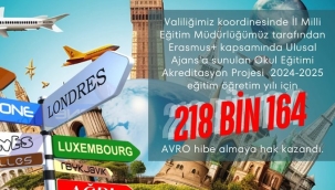 2024-2025 eğitim öğretim yılı için Ağrı 218 bin 164 AVRO hibe almaya hak kazandı