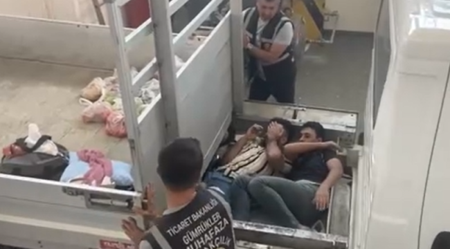 Kaçak göçmenler için kamyonette şaşkına çeviren düzenek