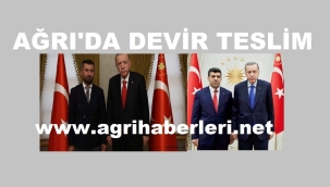 AK Parti Ağrı İl Başkanlığında Devir Teslim Töreni