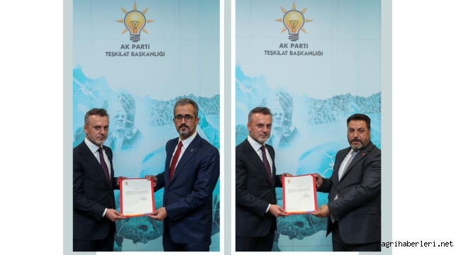 AK Parti Ağrı Merkez İlçe Başkanı ve Hamur İlçe Başkanı Ataması Yapıldı