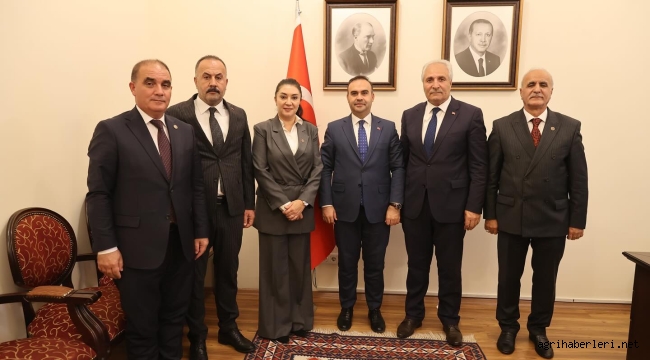 BAKAN KAÇIR'A AK PARTİ AĞRI HEYETİNDEN ZİYARET