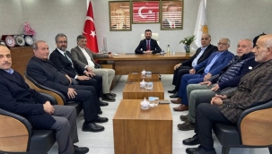 DTSO BAŞKANI CEMAL CAN'IN AK PARTİ İL VE İLÇE BAŞKANLARINA HAYIRLI OLSUN ZİYARETİ