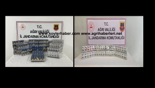 Kaçak yollarla İran'dan getirilip, Türkiye'de satılmak üzere olan kaçak sigaralar ele geçirildi.