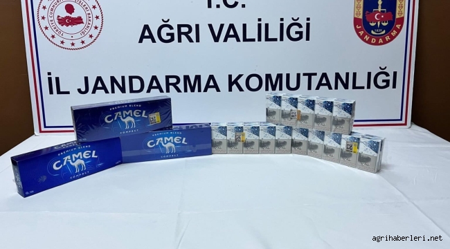 Doğubayazıt'ta Jandarma 3500 Kaçak Sigara Yakaladı