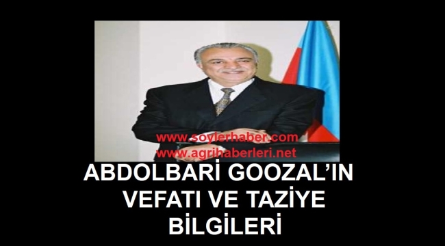  MERHUM ABDOLBARİ GOOZAL'IN TAZİYE BİLGİLERİ