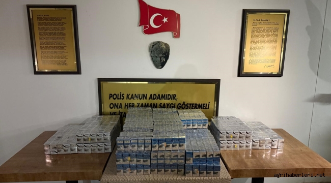 Patnos'ta Sigara, Silah ve Mermi Ele Geçirildi