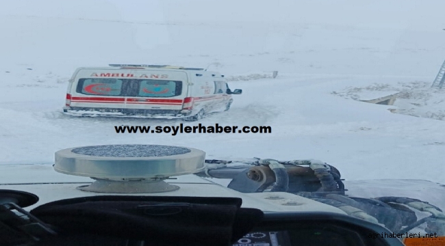  Doğubayazıt'ta Yolları Kapanan 2 Köyde Kepçenin Yol Açmasıyla Hastalar Hayata Tutundu