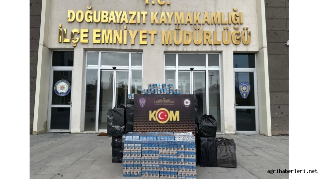 Doğubayazıt'ta Araçta Kaçak Sigara Ele Geçirildi.