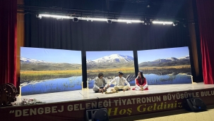 Ağrı'da "Halil Paşa ve Perihan Hanım'ın Hikayesi" Dengbêjlik Geleneğiyle Tiyatro Sahnesinde Yeniden Canlandı