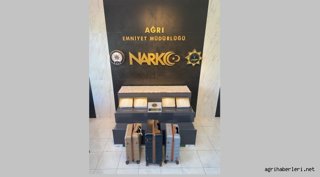 Ağrı'da İran yolcu otobüsünde 8 kilo 150 gram uyuşturucu 20 bin TL para ele geçirildi