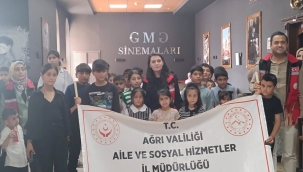 Ağrı Valiliği koordinasyonunda​​​​​​​ Şehit ve Gazi Çocukları İçin Anlamlı Sinema Etkinliği