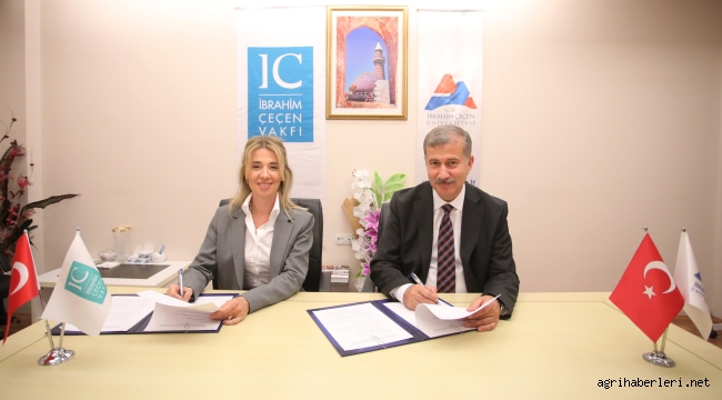 AİÇÜ ile İbrahim Çeçen Vakfı Arasında Protokol İmzalandı