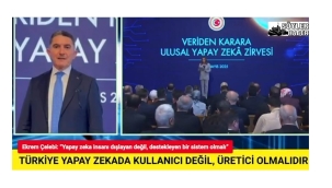  Çelebi, TBMM'de Veriden Karara Ulusal Yapay Zeka Zirvesi'ne Katıldı
