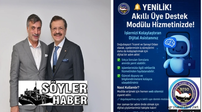 DATSO'da Akıllı Üye Destek Modülü Hizmeti