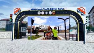 Trafik Haftasında Ağrı'da Öğrenciler Çocuk Trafik Eğitim Parkı'nda  Eğlenceli ve Bilinçli Eğitim Alıyor