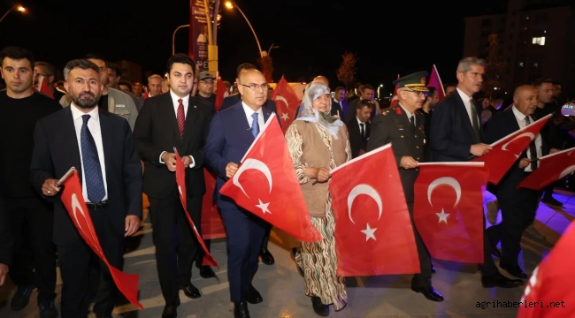 15 Temmuz Ağrı'da Unutulmadı Etkinliklerle Kutlandı