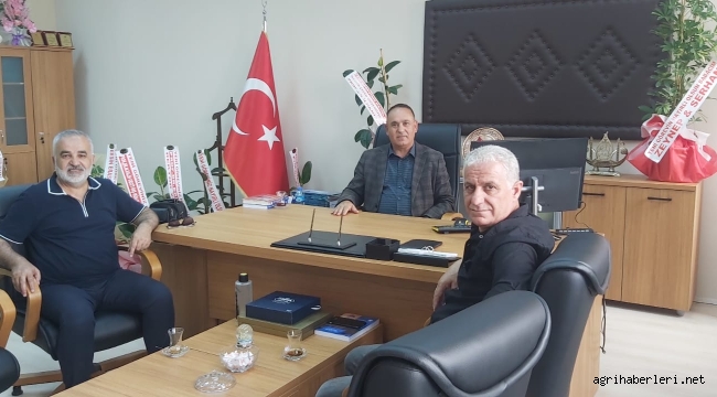  Ağrı Dağı Gazeteciler Cemiyeti Üyelerinden AİÇÜ'de Nezaket Ziyaretleri