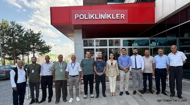   Ağrı İl Sağlık Müdürü Beşer, Eleşkirt Devlet Hastanesi'nde