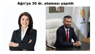 Ağrı İl ve İlçelerine 30 Doktor Ataması Yapıldı.