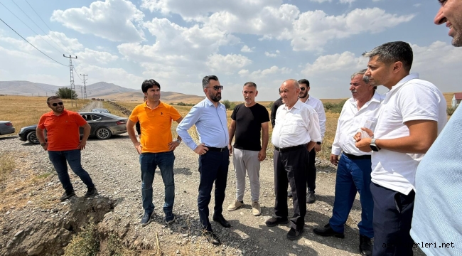  AK Parti Ağrı İl Başkanı İlhami Yıldız, Zarar Gören Tarım Arazilerin Tespiti İçin Hamur İlçesinde 