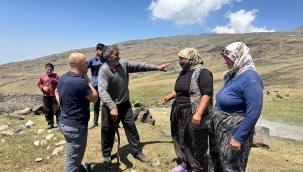 Doğubayazıt Kaymakamı Ekinci, Terörsüz Türkiye'de Ağrı Dağı'nın eşsiz doğasında yaylacılara misafir oldu