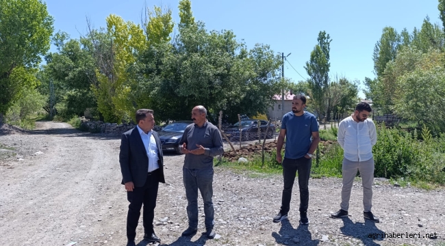 Eleşkirt'te Kaymakam ve Belediye Başkanı Ergözü Köyü'nde