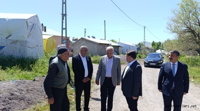 Eleşkirt'te Kaymakam ve Belediye Başkanı Ergözü Köyü'nde