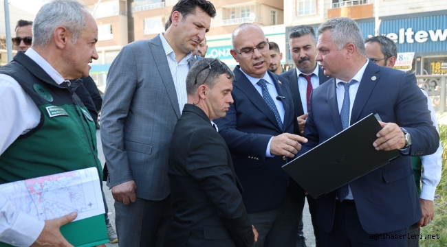 Vali Koç, Ağrı'da DSİ Bölge Müdürü ile Altyapı ve Islah Çalışmalarını Yerinde İnceledi