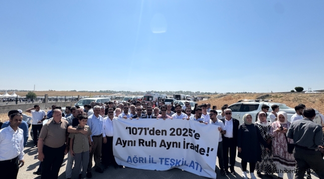  Ağrı'dan Malazgirt'e 3500 Kişi 1071'den 2025'e Aynı Ruh İle Yürüyüş Yaptı