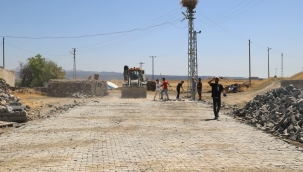 Doğubayazıt Köylerinde Asfalt ve Parke Taşı Çalışmaları Devam Ediyor