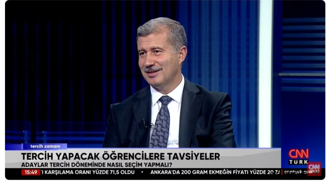 Rektörü Gülçin, Tercih Döneminde TV Kanallarında  Öğrencileri (AİÇÜ) de Nitelikli Eğitime Davet Etti