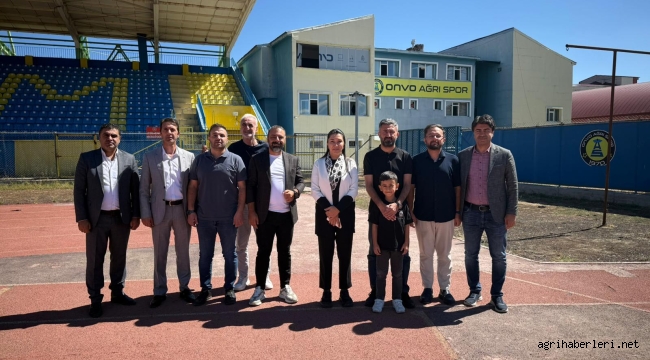 Ağrı Milletvekili Kilerci ve İl Başkanı Yıldız, Ağrı Spor Başkanı Balkis'i Ziyaret Etti