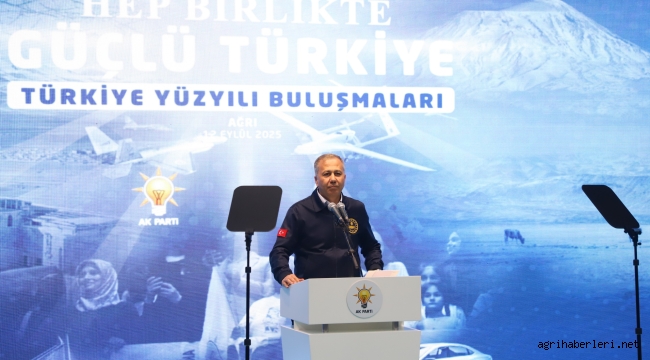 İçişleri Bakanı Ali Yerlikaya Ağrı'da "Hukuk Tanımaz Sokak Çağrılarına Prim Vermedik, Vermeyiz"