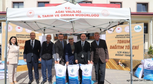  Doğubayazıt'ta Tarım Müdürlüğü Yeni Hizmet Binası Açılışı Yapıldı, Çiftçilere Tohum Dağıtıldı
