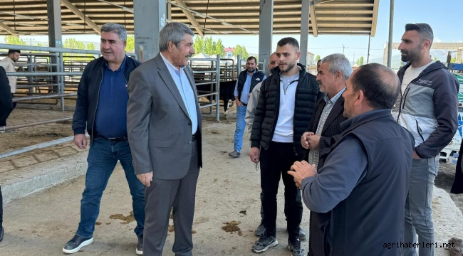Ağrı Patnos Belediye Başkanı Taşkın, Hayvan Pazarı Esnafına Kantar Müjdesini Verdi