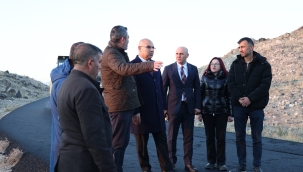 Vali Koç, Ağrı Dağı Eteklerinde Sürdürülen Altyapı Seferberliğini Yerinde Denetledi