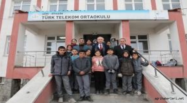 AĞEI İL MİLLİ EĞİTİM MÜDÜRÜ HASAN KÖKREK, DİYADİN İLÇESİNDE OKULLARI ZİYARET ETTİ